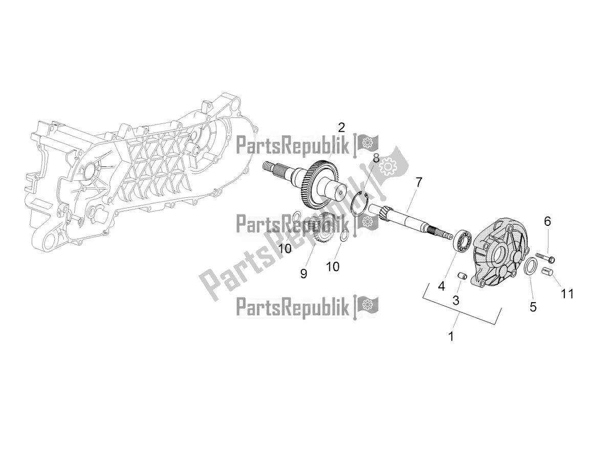 Tutte le parti per il Albero Puleggia Condotta del Aprilia SR 50 R 2022