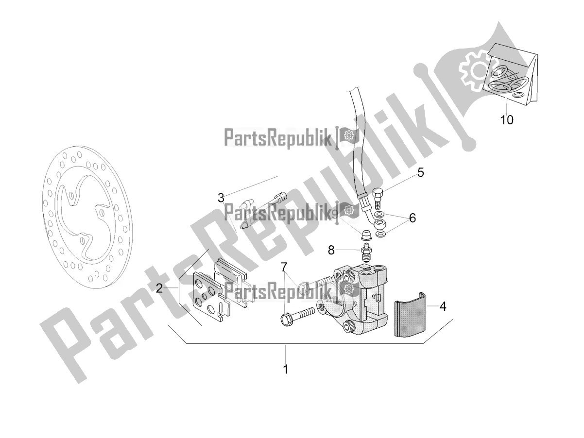 Toutes les pièces pour le étrier De Frein Avant du Aprilia SR 50 R 2022