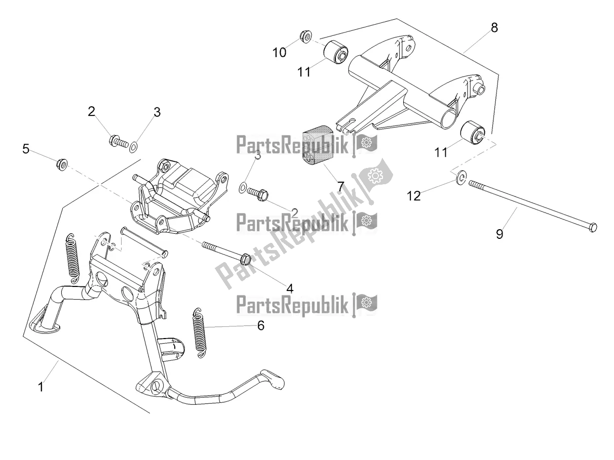 Alle Teile für das Zentraler Ständer des Aprilia SR 50 R Replica 2019