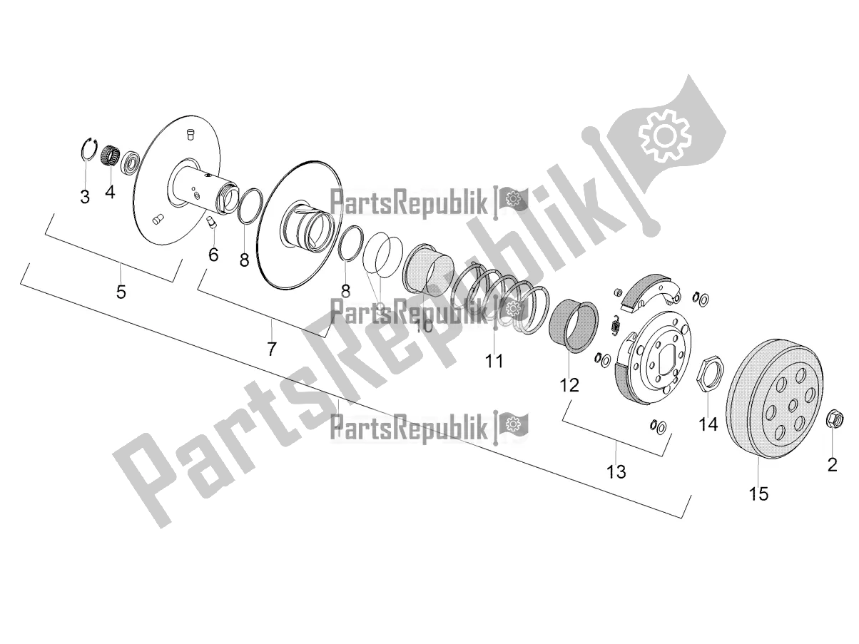 Tutte le parti per il Frizione del Aprilia SR 50 R Replica 2019