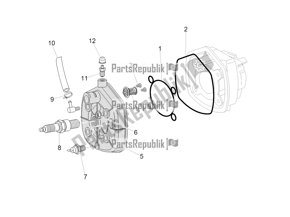 Alle Teile für das Zylinderkopfventile des Aprilia SR 50 R Replica 2019