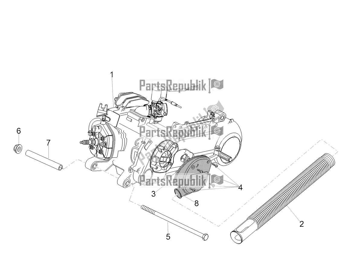 Toutes les pièces pour le Levier Partiel Pour Compléter Le Moteur du Aprilia SR 50 R Replica 2019