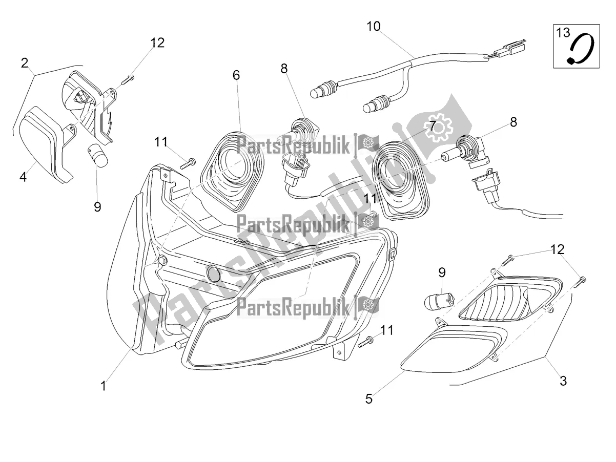 Toutes les pièces pour le Feux Avant du Aprilia SR 50 R Replica 2019