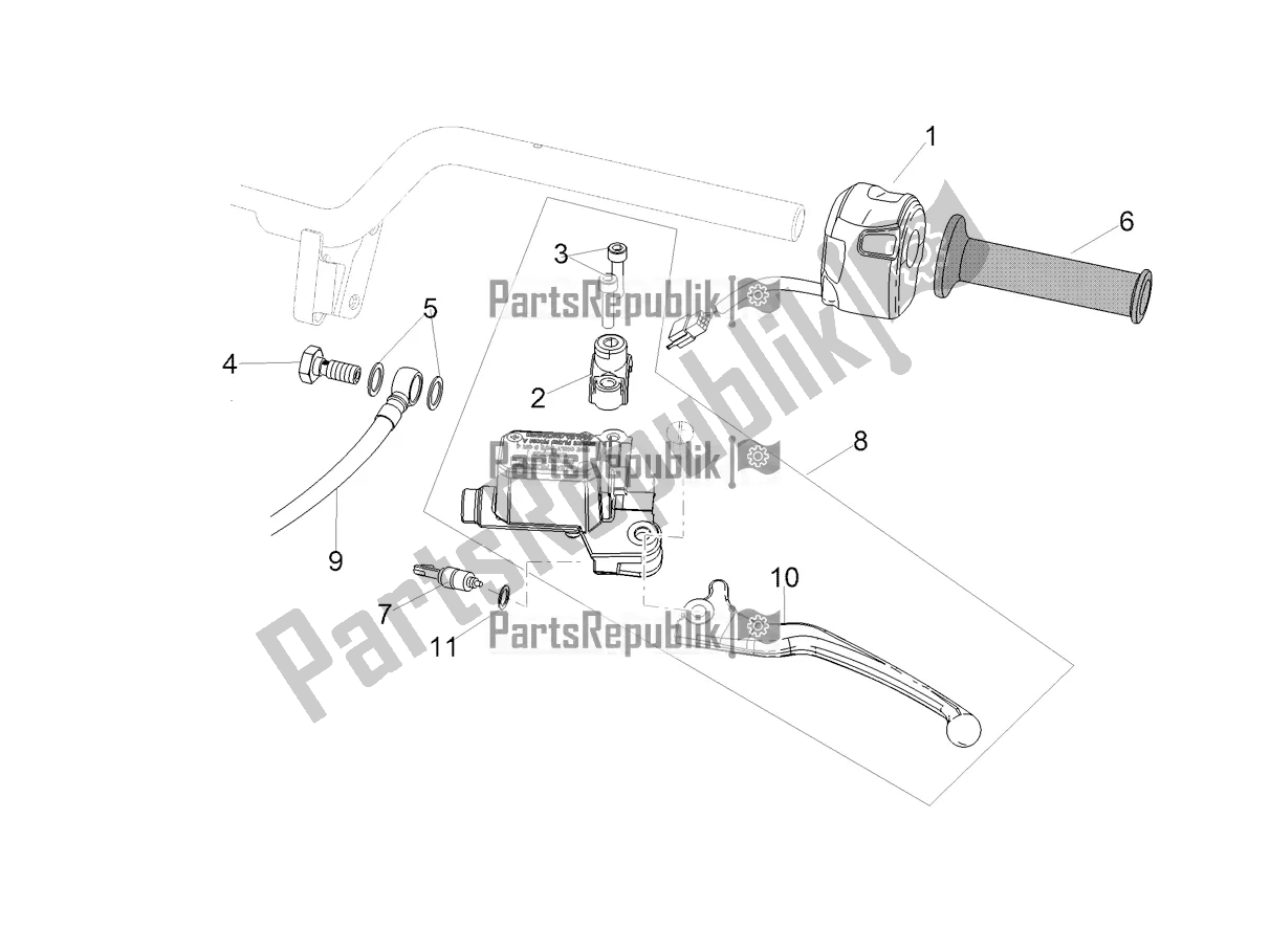 Toutes les pièces pour le Maître-cylindre Arrière du Aprilia SR 50 R Replica 2019