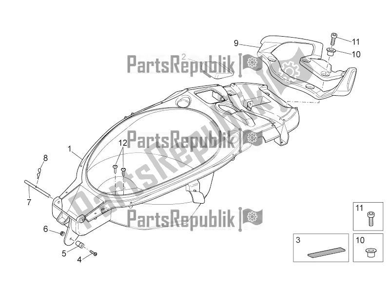 Toutes les pièces pour le Compartiment De Selle du Aprilia SR 50 R Replica 2019