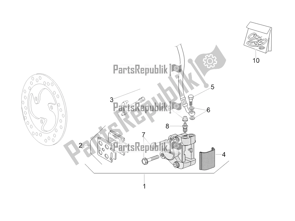 Todas las partes para Pinza De Freno Delantero de Aprilia SR 50 R Replica 2020