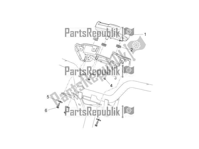 Todas as partes de Instrumentos do Aprilia SR 50 R Replica 2020