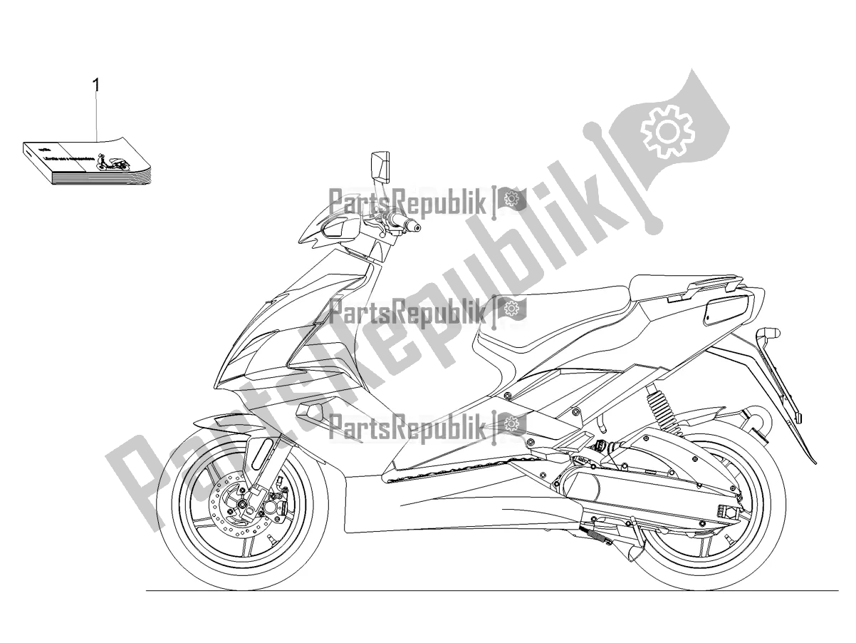 All parts for the Plate Set / Various of the Aprilia SR 50 R Replica 2020