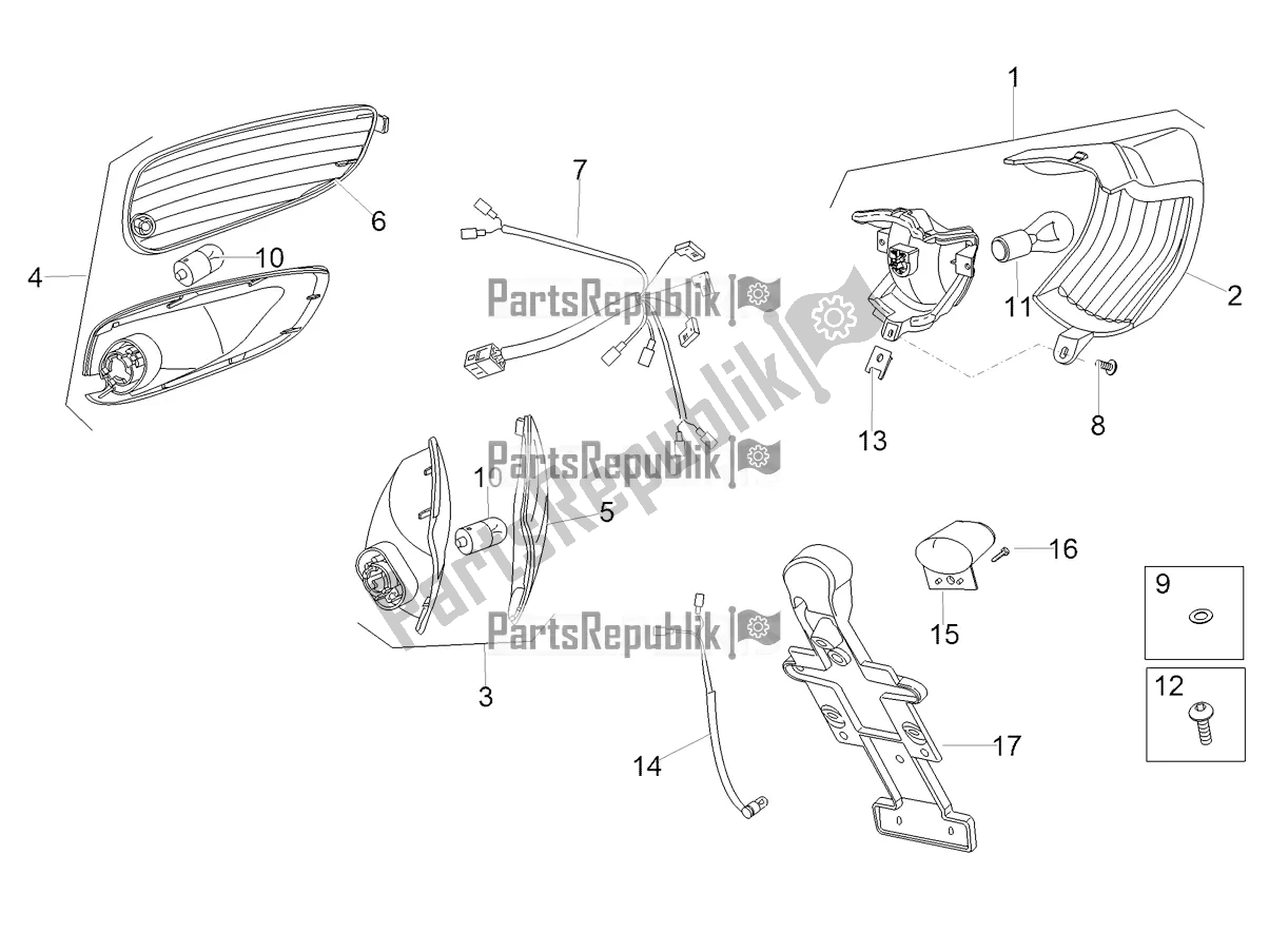 Tutte le parti per il Luci Posteriori del Aprilia SR 50 R Replica 2020