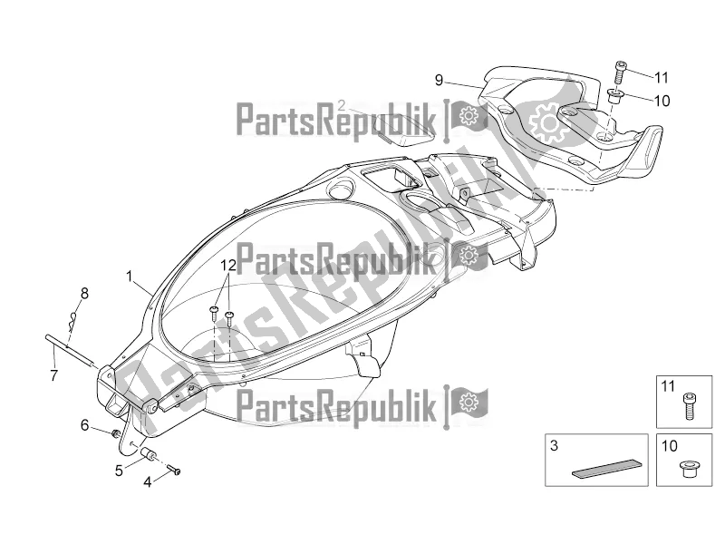 Toutes les pièces pour le Compartiment De Selle du Aprilia SR 50 R Replica 2020