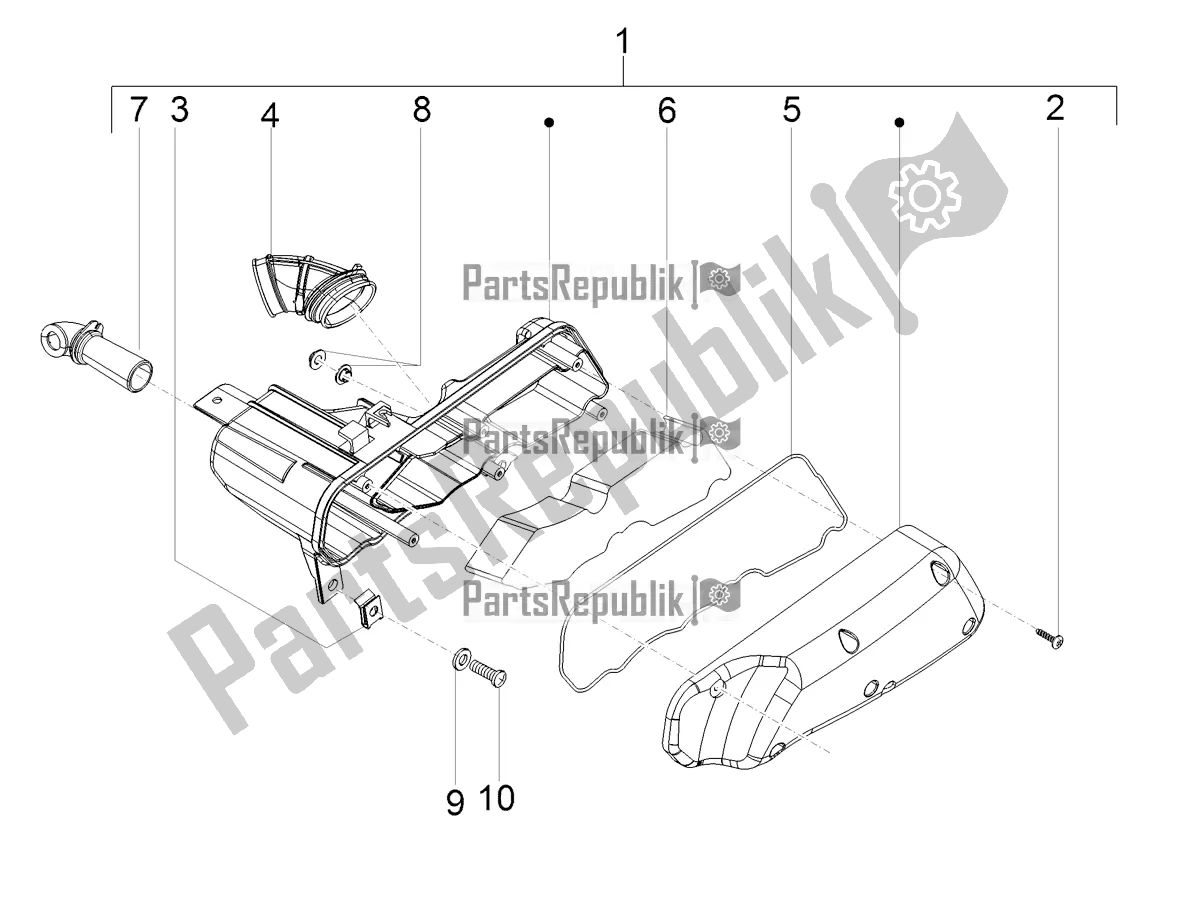 Tutte le parti per il Air Box del Aprilia SR 50 R Replica 2021