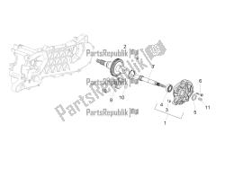 Driven pulley shaft