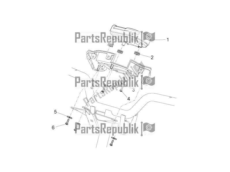 Todas as partes de Instrumentos do Aprilia SR 50 R Replica 2021