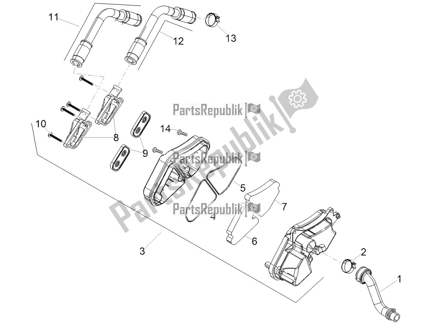 Wszystkie części do Powietrze Wtórne Aprilia SR 50 R Replica 2021