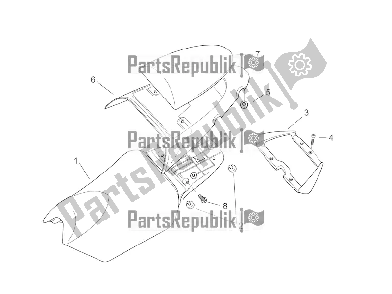 All parts for the Saddle - Handle of the Aprilia SR 50 Street Ie+carb. Piaggio 2016