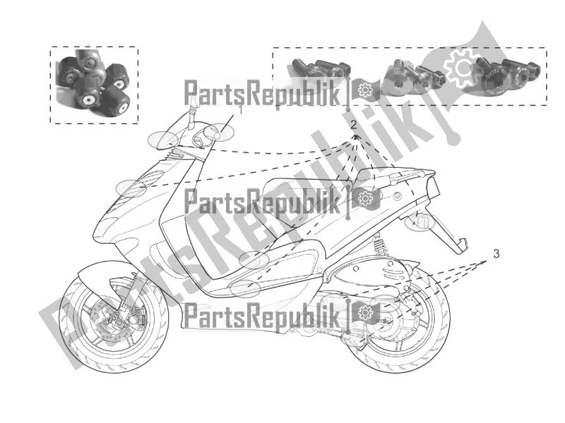 All parts for the Acc. - Cyclistic Components of the Aprilia SR 50 Street Ie+carb. Piaggio 2017