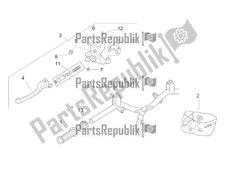 Toutes les pièces pour le Commandes Lh du Aprilia SR 50 Street Ie+carb. Piaggio 2017