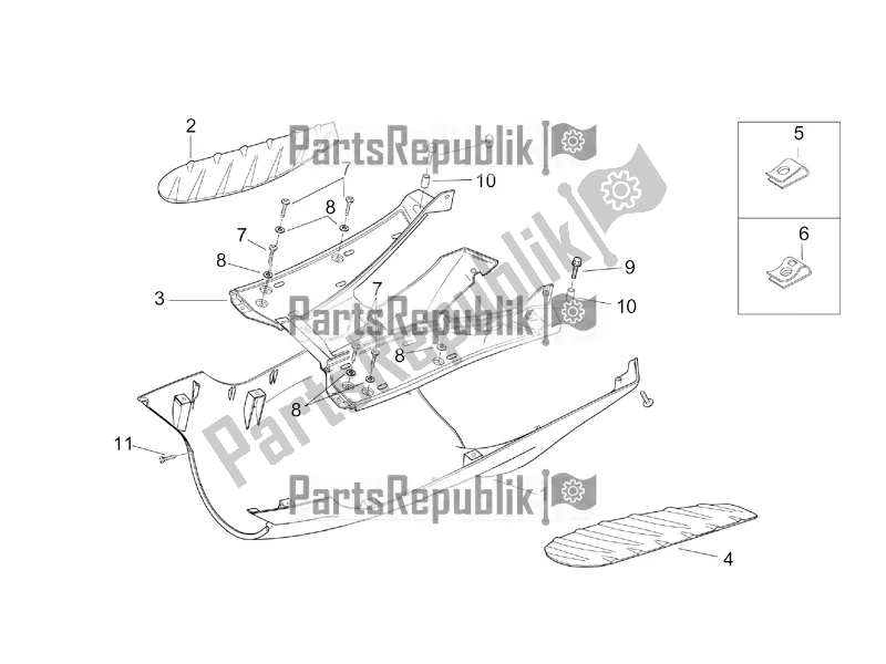 All parts for the Central Body Ii of the Aprilia SR 50 Street Ie+carb. Piaggio 2018