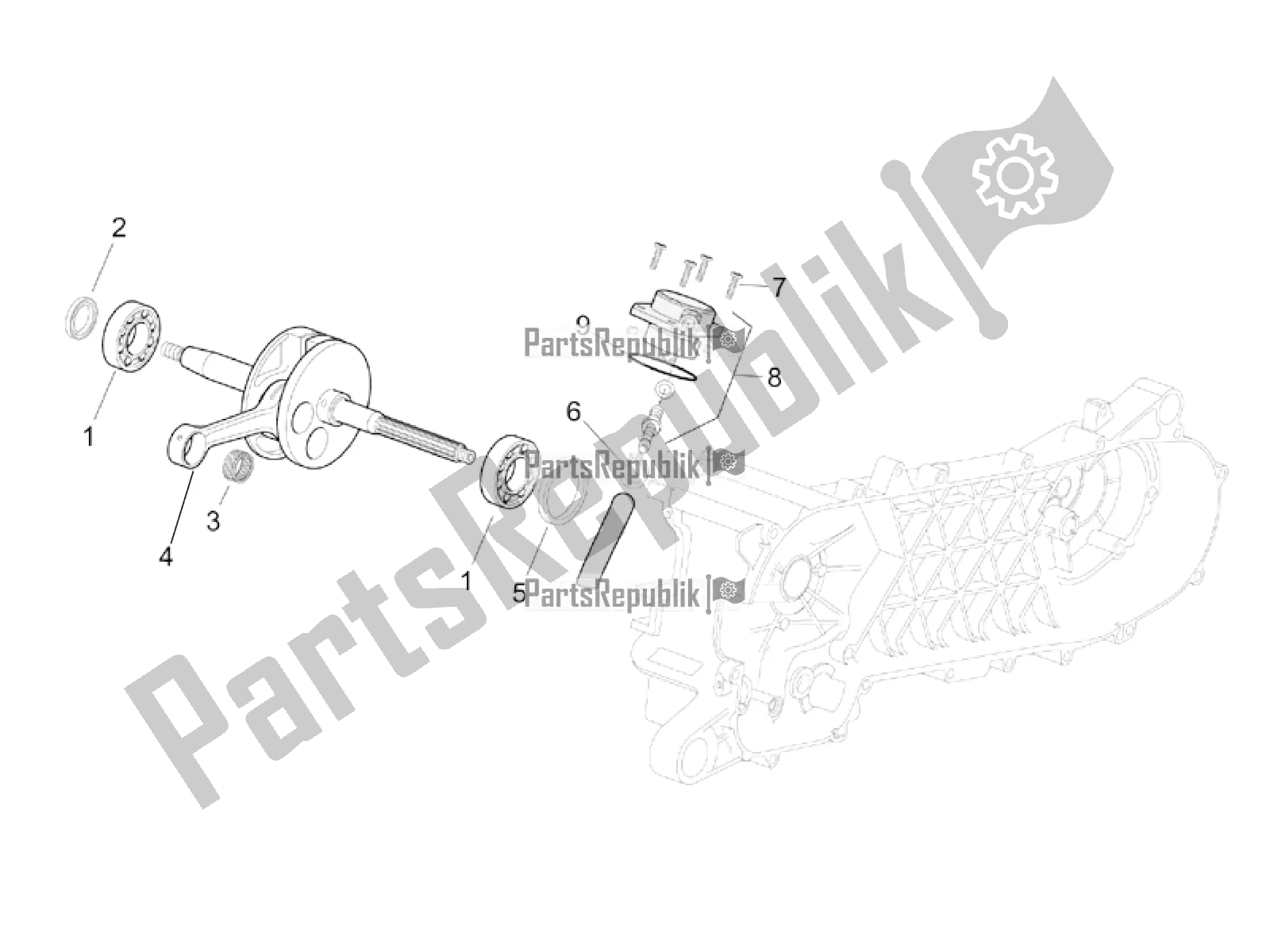 Toutes les pièces pour le Arbre De Transmission du Aprilia SR 50 Street Ie+carb. Piaggio 2019