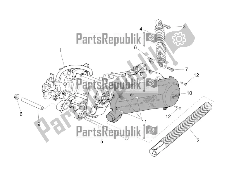 Wszystkie części do Silnik I Aprilia SR 50 Street Ie+carb. Piaggio 2019