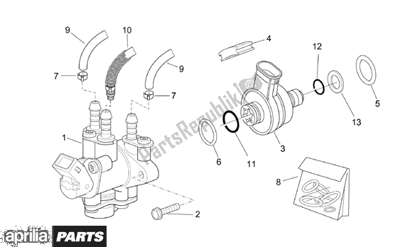 Todas as partes de Injection Unit (ditech) do Aprilia SR Ditech Euro 2 554 50 2002 - 2003