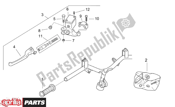 All parts for the Lh Controls of the Aprilia SR Ditech Euro 2 554 50 2002 - 2003