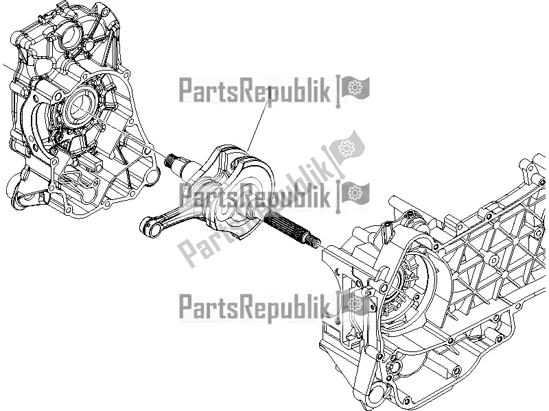 All parts for the Crankshaft of the Aprilia SR MAX 125 2016