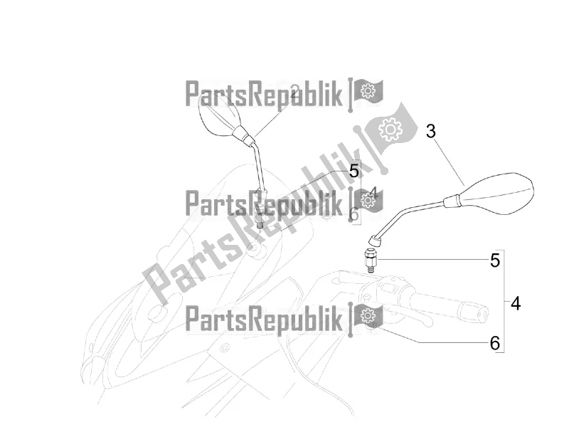 Wszystkie części do Lusterko / A Jazdy Aprilia SR MAX 125 2016