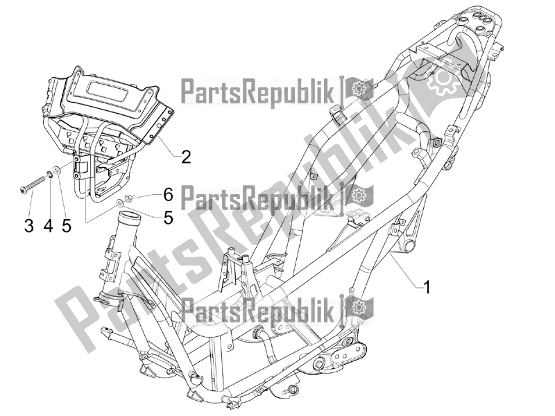 All parts for the Frame/bodywork of the Aprilia SR MAX 125 2016