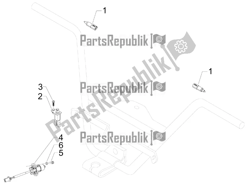 All parts for the Selectors - Switches - Buttons of the Aprilia SR MAX 125 2016