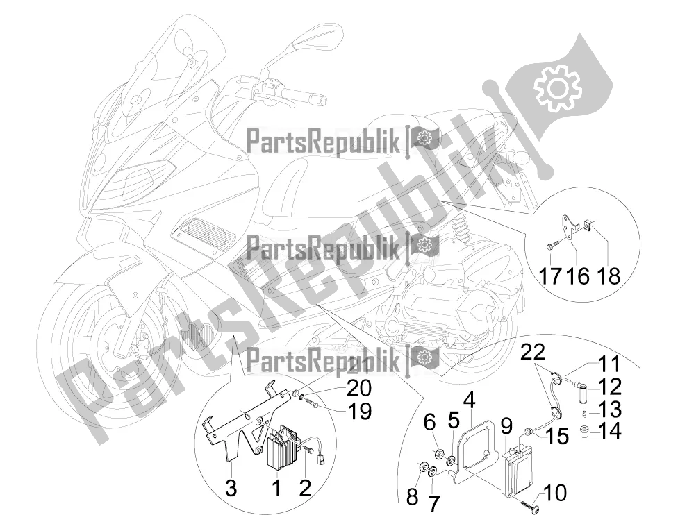 All parts for the Voltage Regulators - Electronic Control Units (ecu) - H. T. Coil of the Aprilia SR MAX 125 2016