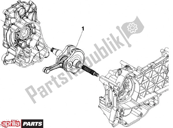 All parts for the Drijfas of the Aprilia SR MAX 80 125 2011