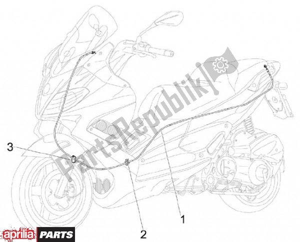 Toutes les pièces pour le Transmissiekabels du Aprilia SR MAX 80 125 2011