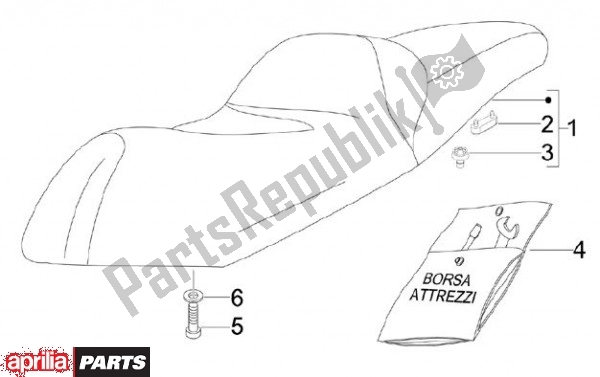 Toutes les pièces pour le Selle du Aprilia SR MAX 80 125 2011