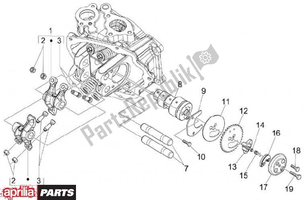 All parts for the Groep Balancerigensteun of the Aprilia SR MAX 79 300 2011