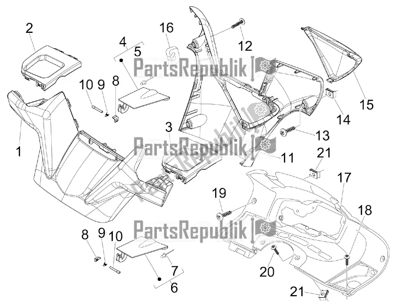 Tutte le parti per il Coperture Per Manubri del Aprilia SR MAX 300 2016