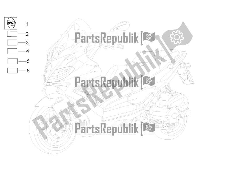 Wszystkie części do Talerze - Emblematy Aprilia SR MAX 300 2016