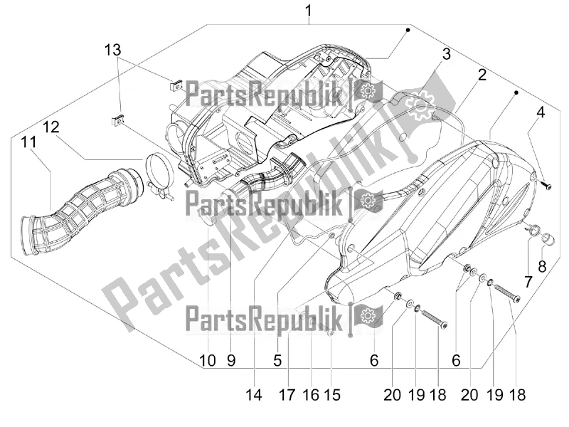 Toutes les pièces pour le Filtre à Air du Aprilia SR MAX 300 2017