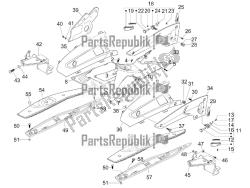 Central cover - Footrests