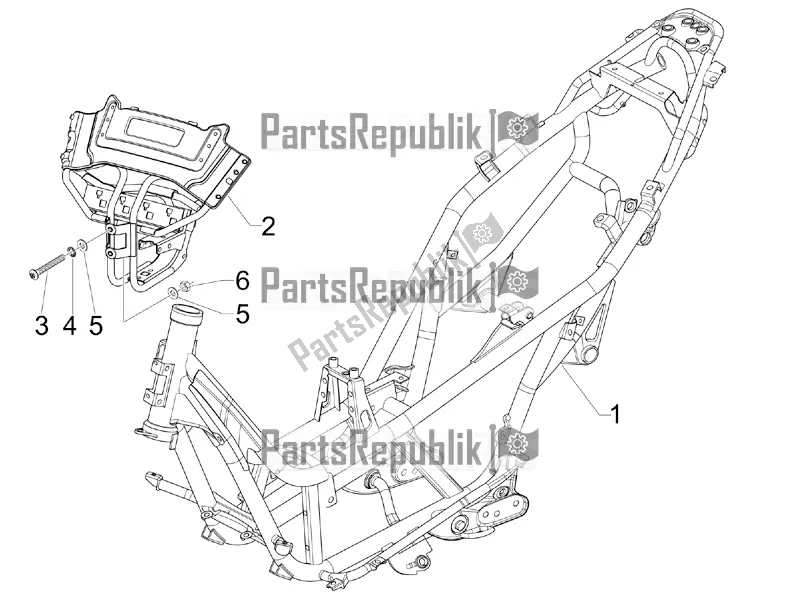 Alle onderdelen voor de Frame / Carrosserie van de Aprilia SR MAX 300 2017