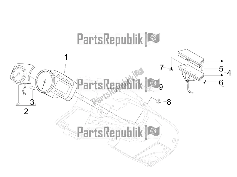 All parts for the Meter Combination - Cruscotto of the Aprilia SR MAX 300 2017