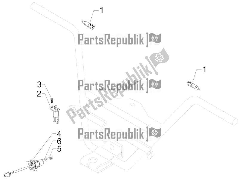 Toutes les pièces pour le Sélecteurs - Interrupteurs - Boutons du Aprilia SR MAX 300 2017