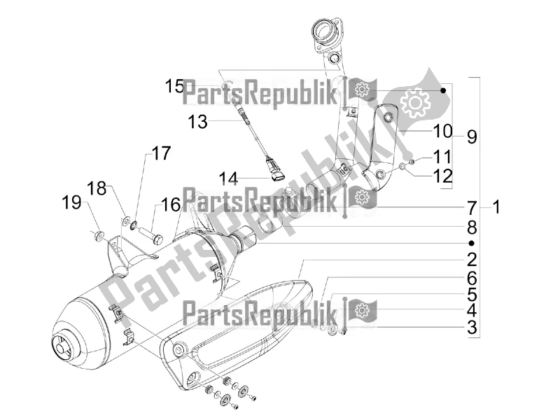 Toutes les pièces pour le Silencieux du Aprilia SR MAX 300 2017