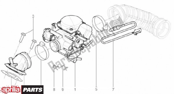 Toutes les pièces pour le Carburateur du Aprilia SR Motard 83 125 2012