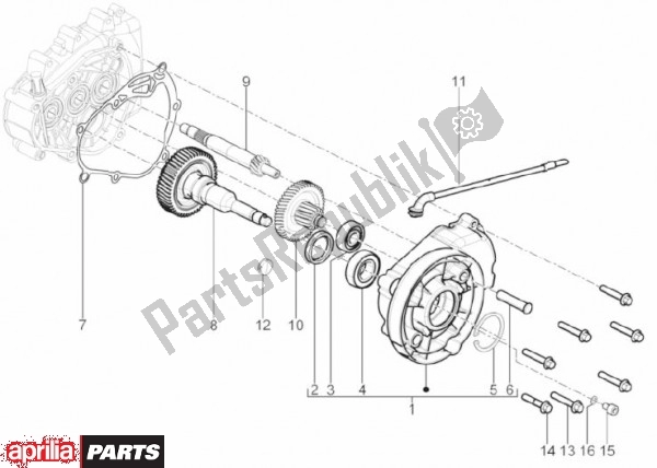 Toutes les pièces pour le Drijfwerk du Aprilia SR Motard 83 125 2012