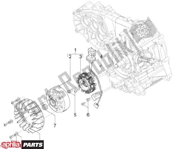 Todas las partes para Alternador de Aprilia SR Motard 83 125 2012