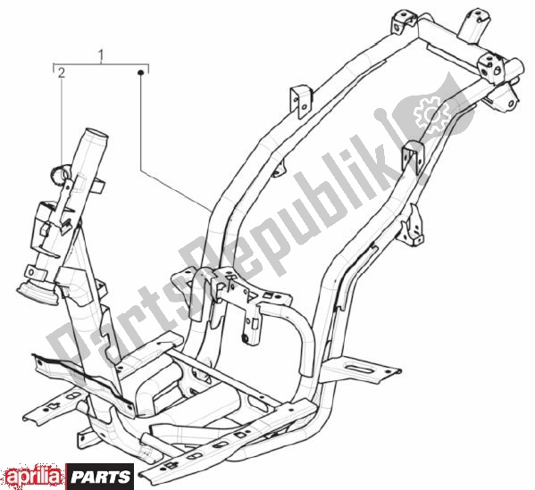 All parts for the Frame of the Aprilia SR Motard 83 125 2012