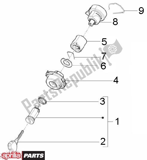 Toutes les pièces pour le Kit Sloten du Aprilia SR Motard 83 125 2012