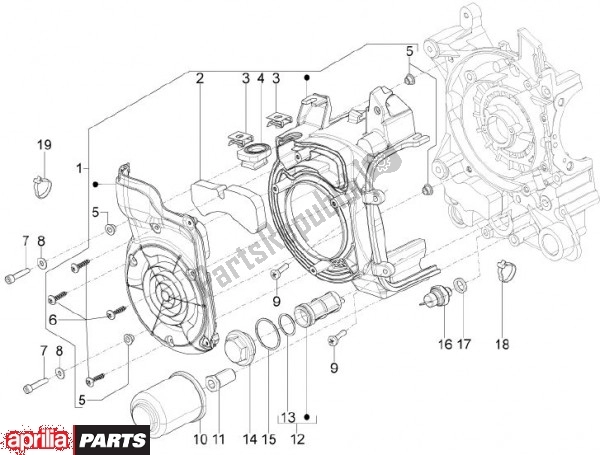 Wszystkie części do Filtr Oleju Aprilia SR Motard 83 125 2012