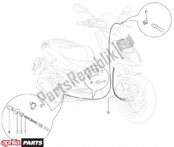 Alle Teile für das Transmissiekabels des Aprilia SR Motard 83 125 2012